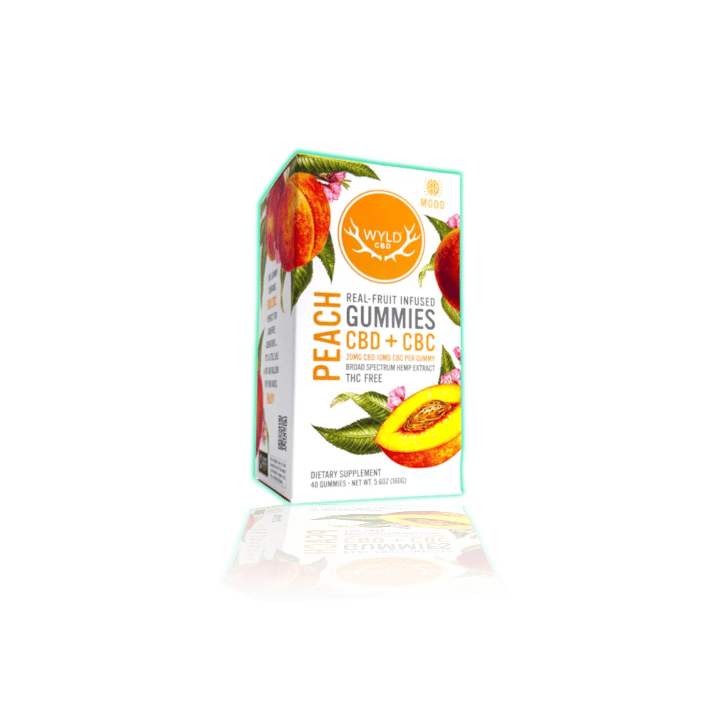 WYLD CBD Enhanced Gummies (40ct/pk) — Peach — CBD GUMMIES