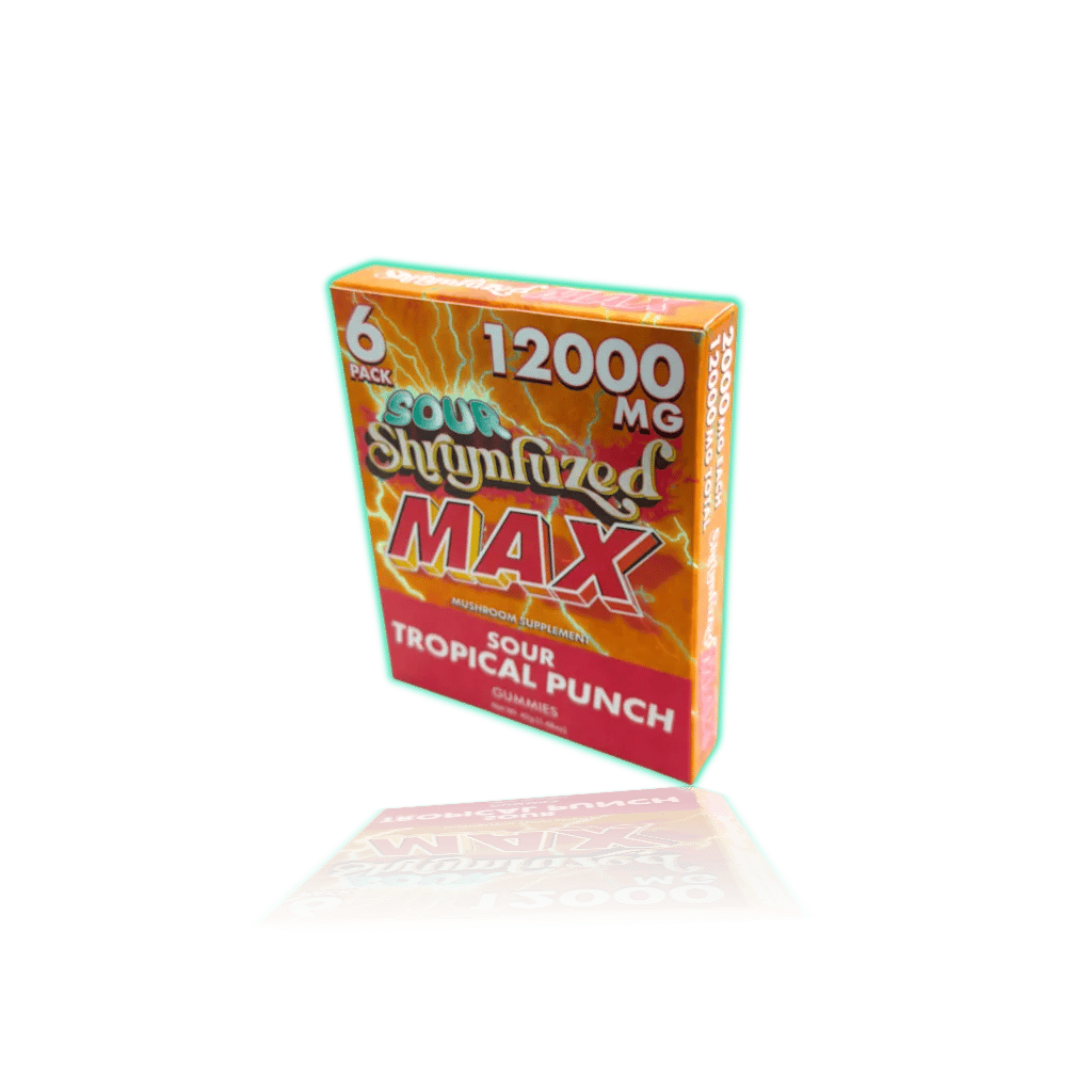 Shrumfuzed MAX 6pk 2000mg Gummies — Sour Tropical Punch — FUNCTIONAL MUSHROOM GUMMIES