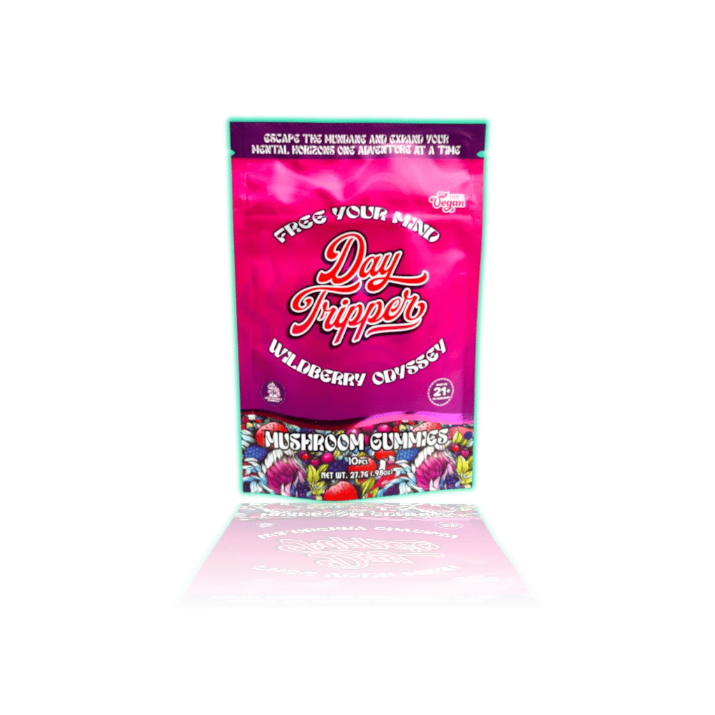 Day Tripper Mushroom — 10ct/bx 100%Vegan Wild Berry Odyssey — FUNCTIONAL MUSHROOM GUMMIES