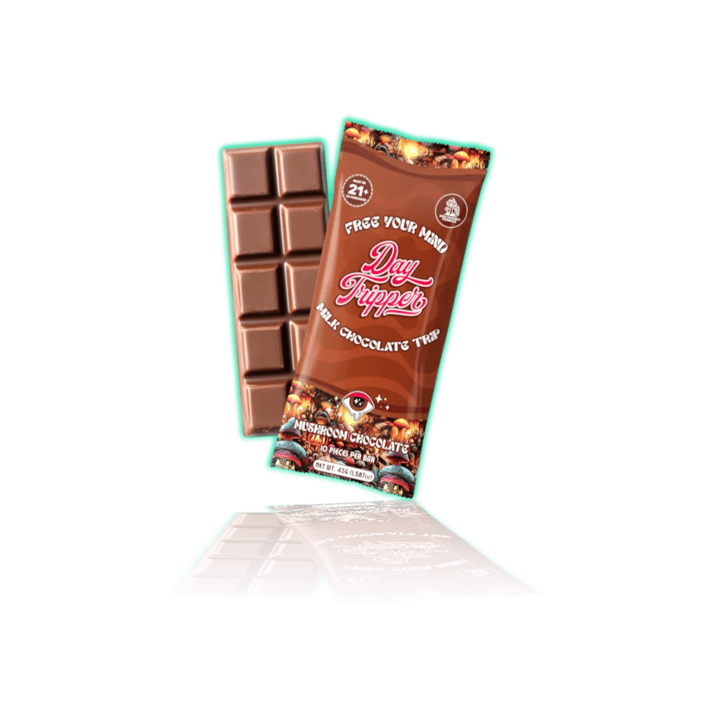 Day Tripper Mushroom Chocolate-10pcs/bar-Milk Chocolate-Trip Crunch — MUSHROOM CHOCOLATES