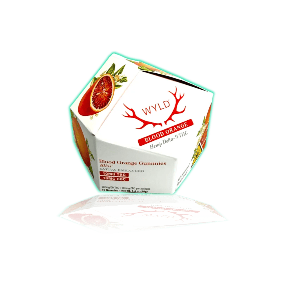 WYLD Hemp Enhanced Gummies 10mg THC (10ct/pk) — Blood Orange — THC GUMMIES