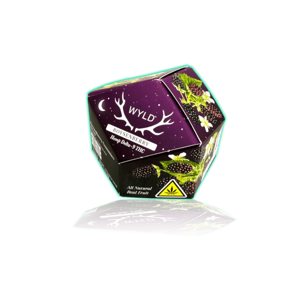 WYLD Hemp Enhanced Gummies 10mg THC (10ct/pk) — Boysenberry — THC GUMMIES