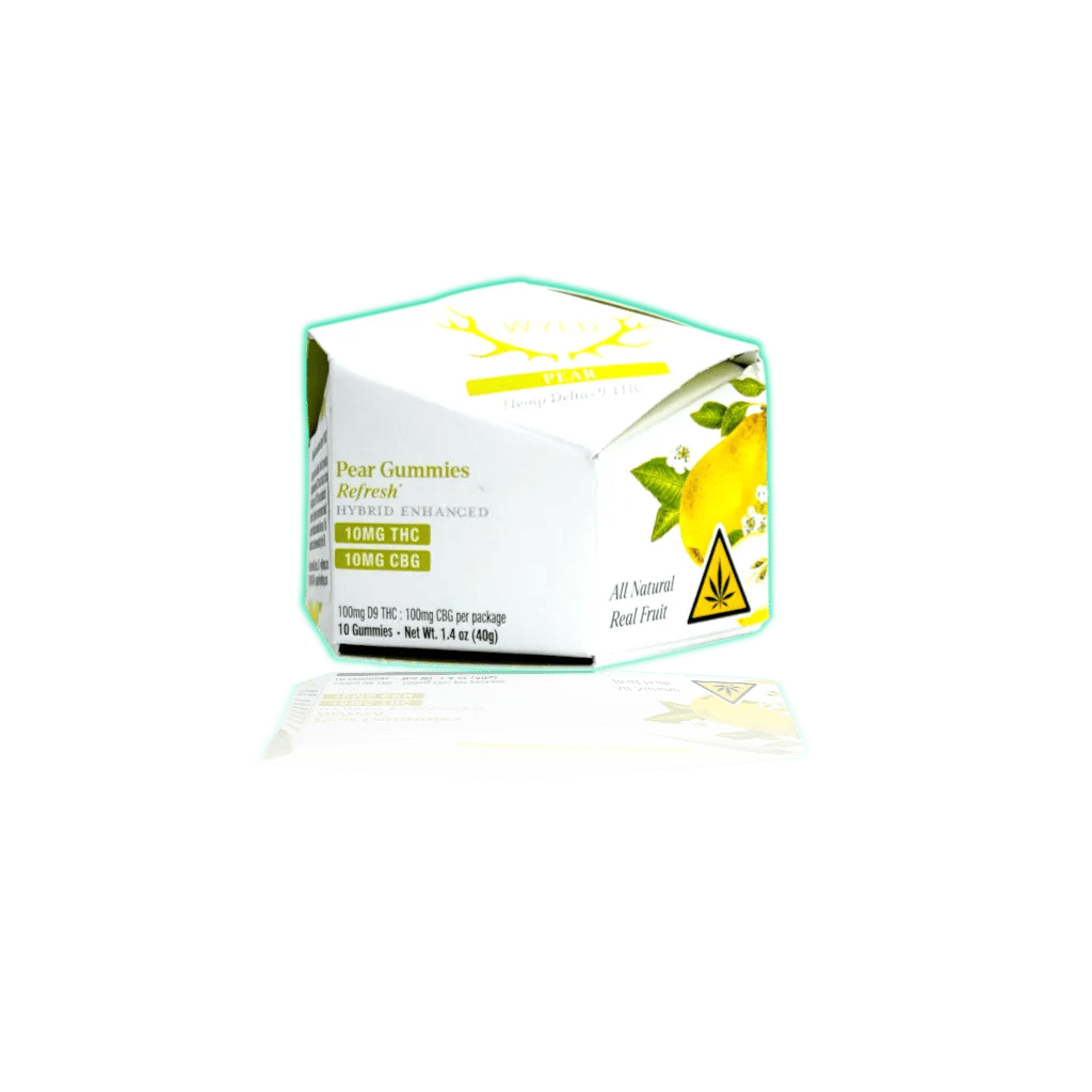 WYLD Hemp Enhanced Gummies 10mg THC (10ct/pk) — Pear — THC GUMMIES