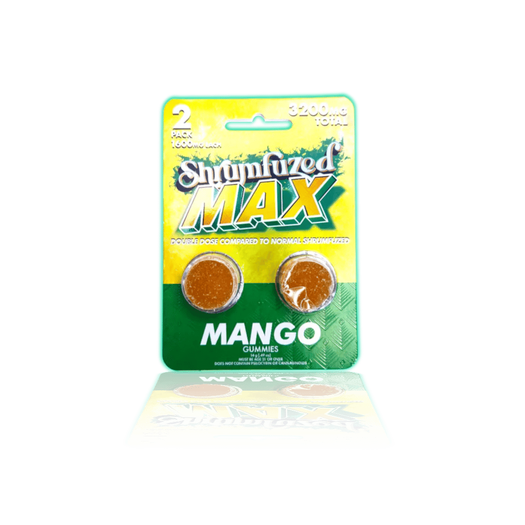 Shrumfuzed MAX Gummies 1600mg Each (2ct/pk) — Mango — FUNCTIONAL MUSHROOM GUMMIES