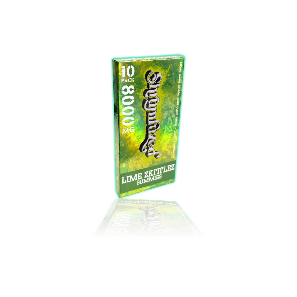 Shrumfuzed Chocolates Lion's Mane, Chaga, Cordyceps & Reishi 10pk / 800mg each — Lime Zkittles — MUSHROOM CHOCOLATES