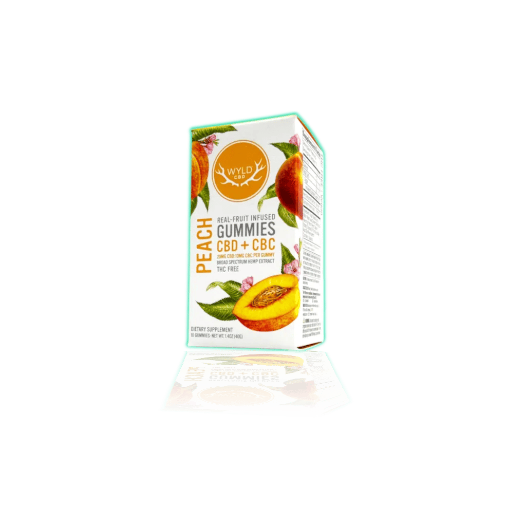WYLD CBD Enhanced Gummies (10ct/pk) — Peach — CBD GUMMIES