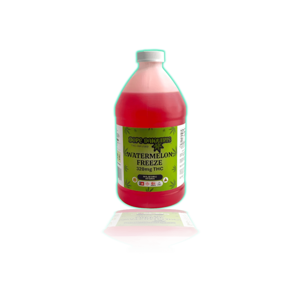 Dope Daiquiri 320mg D9 1/2 Gallon — Watermelon — THC BEVERAGES